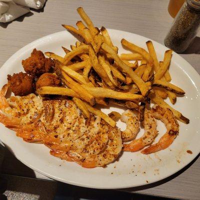 Shrimp Plate (grilled) with fries