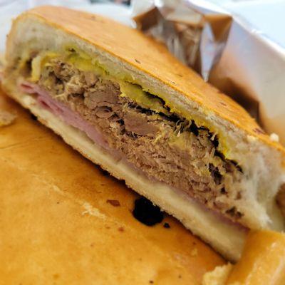 Cuban sandwich. Get the jalapeño sauce, it's woith it!