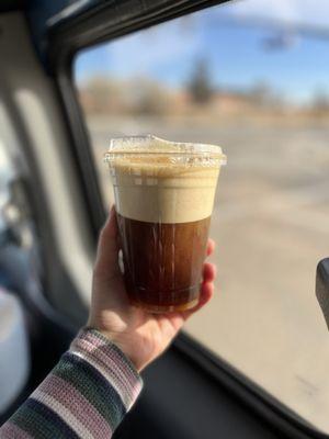 Nitro cold brew with vanilla cold foam