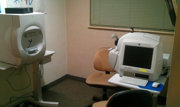 Specialty testing room for Glaucoma and Macular Degeneration