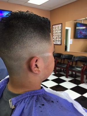 Mid-Fade combover by Luie aka Fat-boy