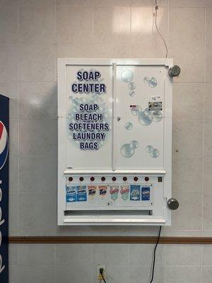 Soap vending for $1.50