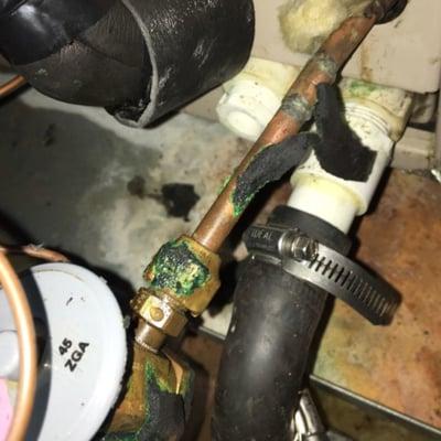 Freon Leak Found! We service, repair and install central air conditioning systems.