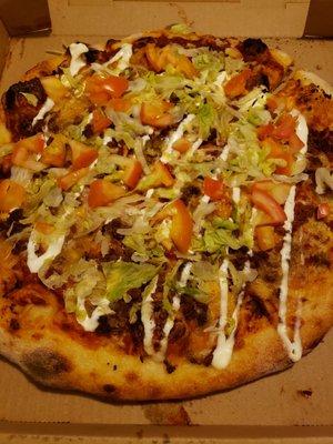 Taco pizza