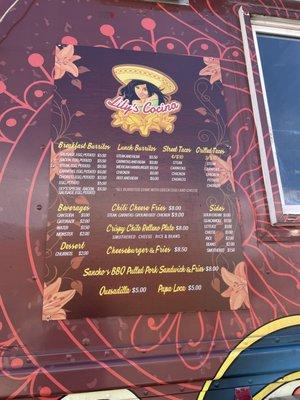 Updated menu