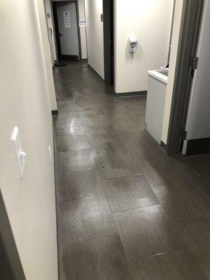 Urgent care floor cleaning