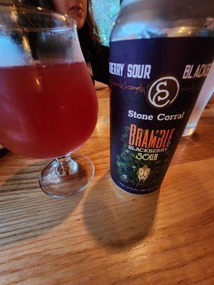 Blackberry bramble sour