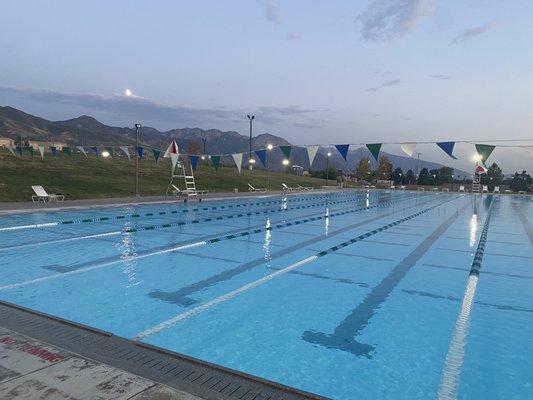 Fantastic outdoor lap swimming!