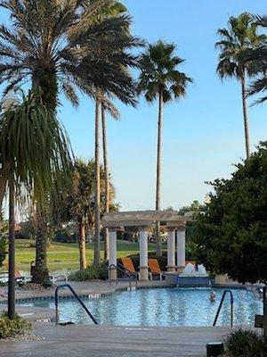 Pool outside the Spa