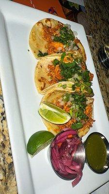 Chicken tinga tacos