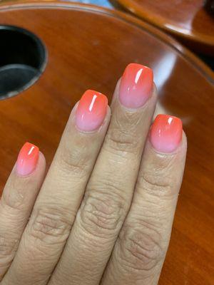 Ombré manicure from Carter!