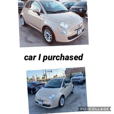 This is a Fiat i purchased, it was supposed to be a wonderful experience! Please be aware Do NOT PURCHASE FROM THIS DEALERSHIP!