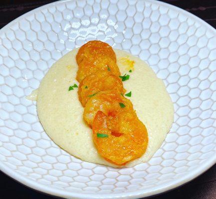 Southern Comfort Food by Chef Corby- 1st Course- Louisiana Shrimp & Grits