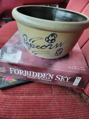 Rowe Popcorn bowl and sealed game.