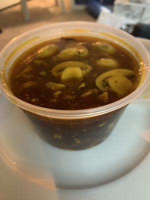 Hot and Sour soup (after I took it home)