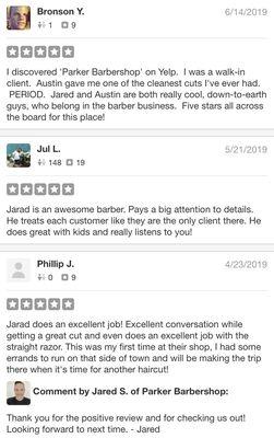 Reviews from our awesome clients! Thank you