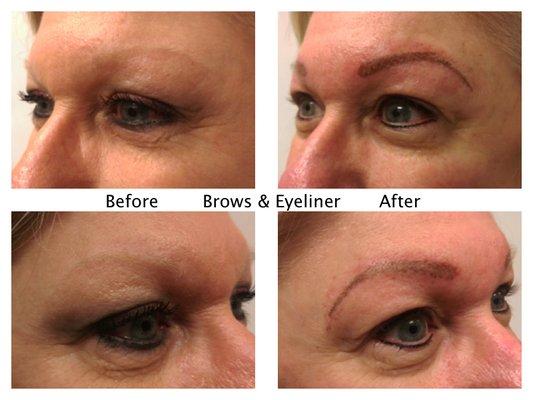 Eyeliner and Brow-Strokes / Microblading