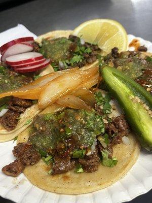 Tripas tacos