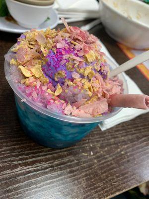 Taro Shaved Ice Dessert