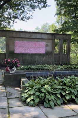 Garden Wedding Ceremony Rose Flower Wall