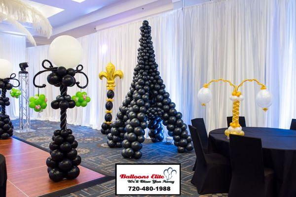 Paris Theme Balloon Prom Decor