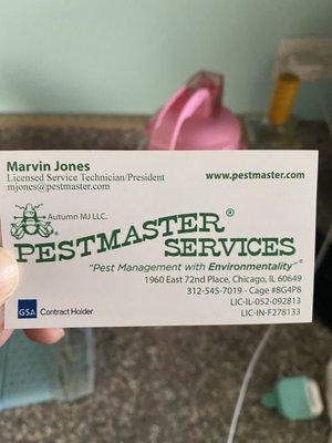 Here's a business card!