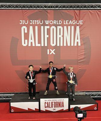 Gold medal JJWL Anaheim Arena Feb 11