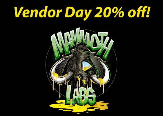 Yo! @mammoth_labs is in the building! 20% off all their concentrates! They're bringing all the Terps, so stop by so we can get you high!