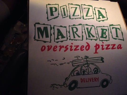 Pizza Market super size large box is 20".