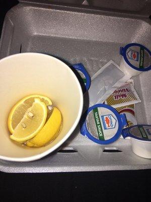 The woman was very respectful and even gave me extra lemons on the side as well as condiments! Thank you