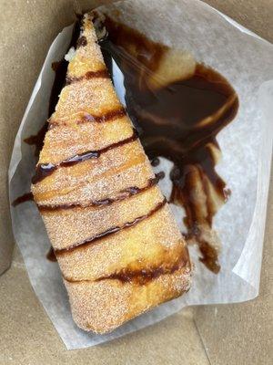 Cheesecake Burrito with Chocolate Sauce