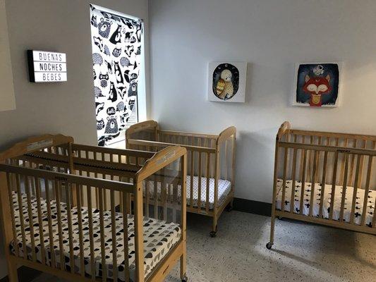 Our infant napping room