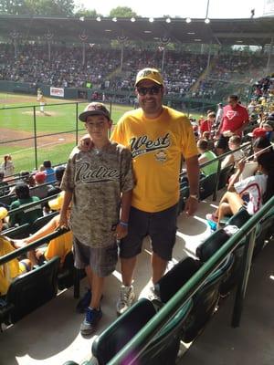 Little League World Series 2013 with my son Enrique