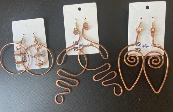 Handcrafted Copper earrings