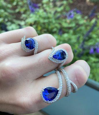 Tanzanite rings