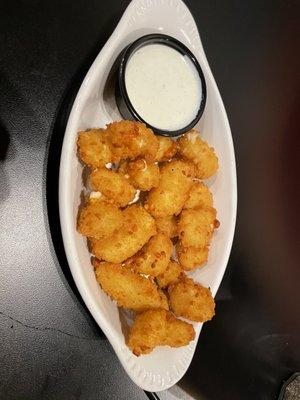 Cheese curds - light and flavorful!