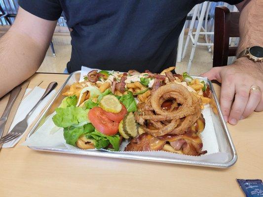 Cowboy Burger and Loaded Fries