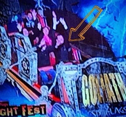 That's me...front row...arms up the whole ride! Best coaster in the whole park.