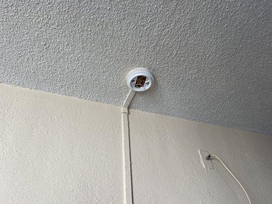 Broken smoke detector