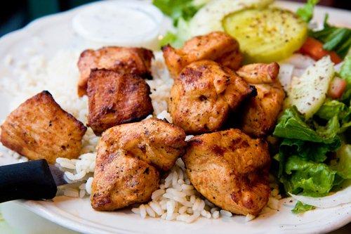 Chicken Tawook (Kebab) Plate