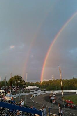 Double rainbow at Lee!