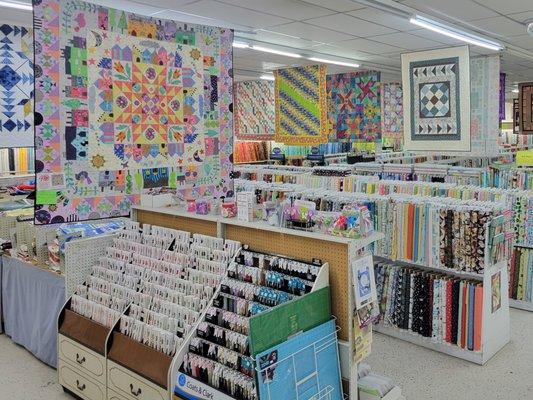 Complete inventory of fabrics and sewing notions & supplies.