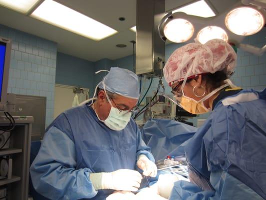 Closing at the end of laparoscopic surgery