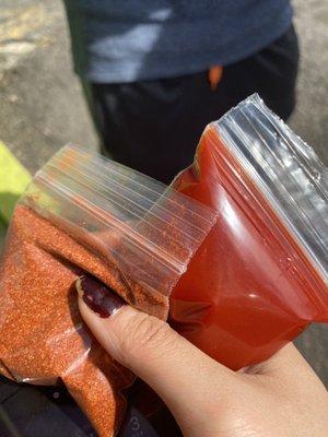 Chamoy and tajin