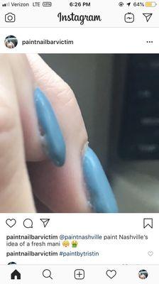 Horrible horrible manicure