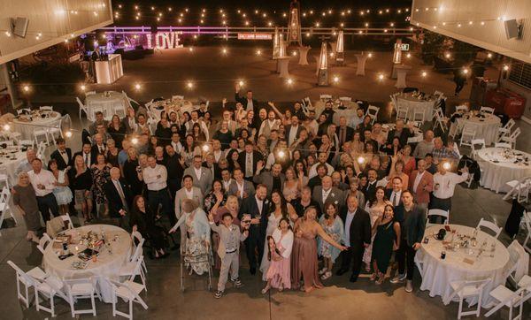 Catwalk was also used for our photographer to go up and do a group photo during our reception.