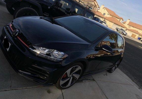 2020 GTI black pearl color. Aka Waddles ( the name I have it)