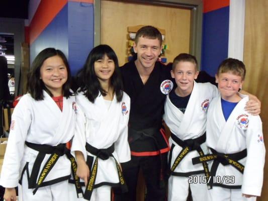 Master Walsh & his Black Belts