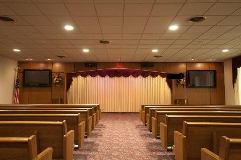 Large funeral chapel