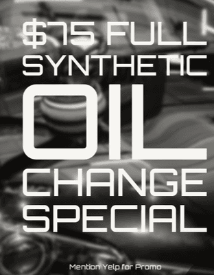 Oil Change Special